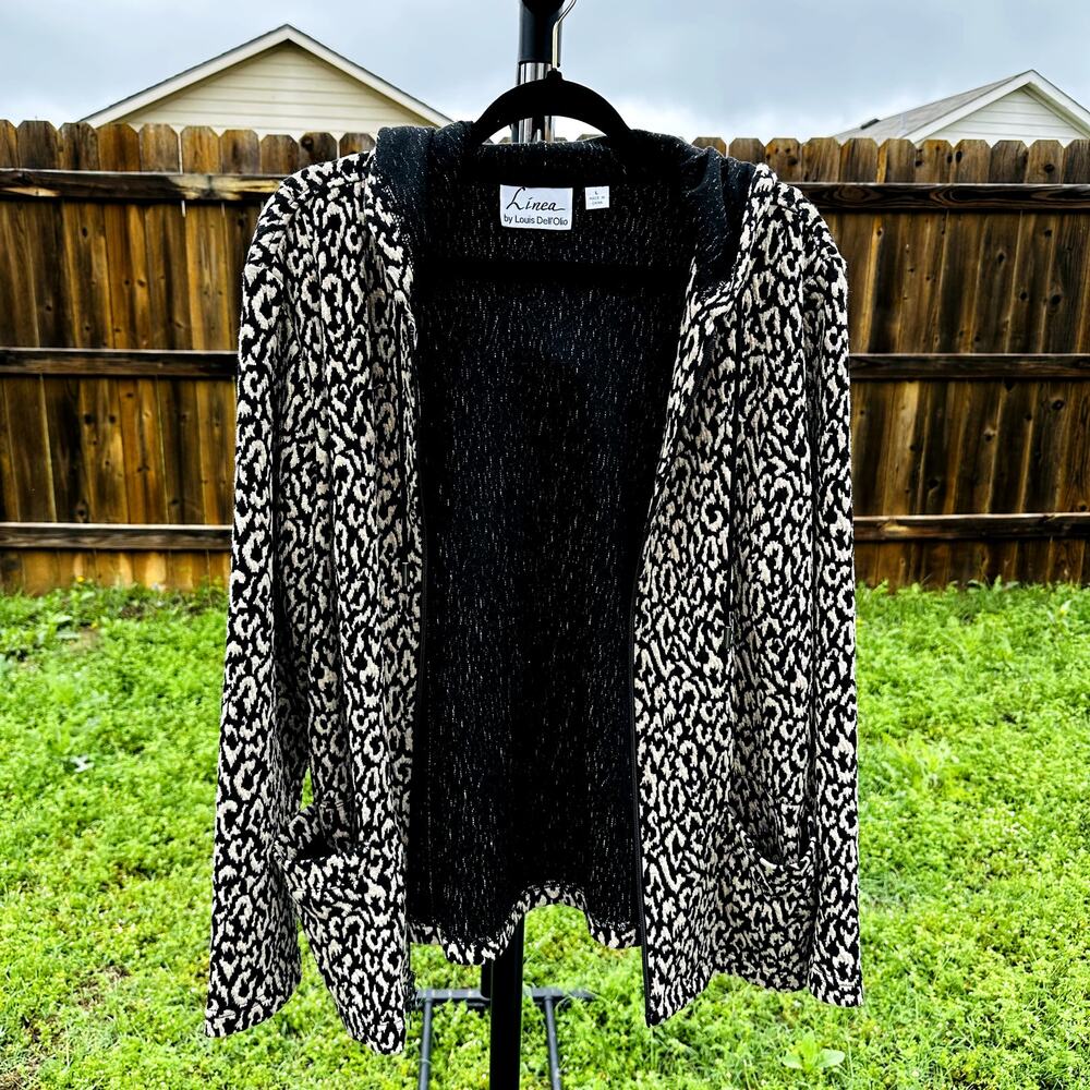 Linea by Louis Dell'olio' Animal Print Jacket Size Large